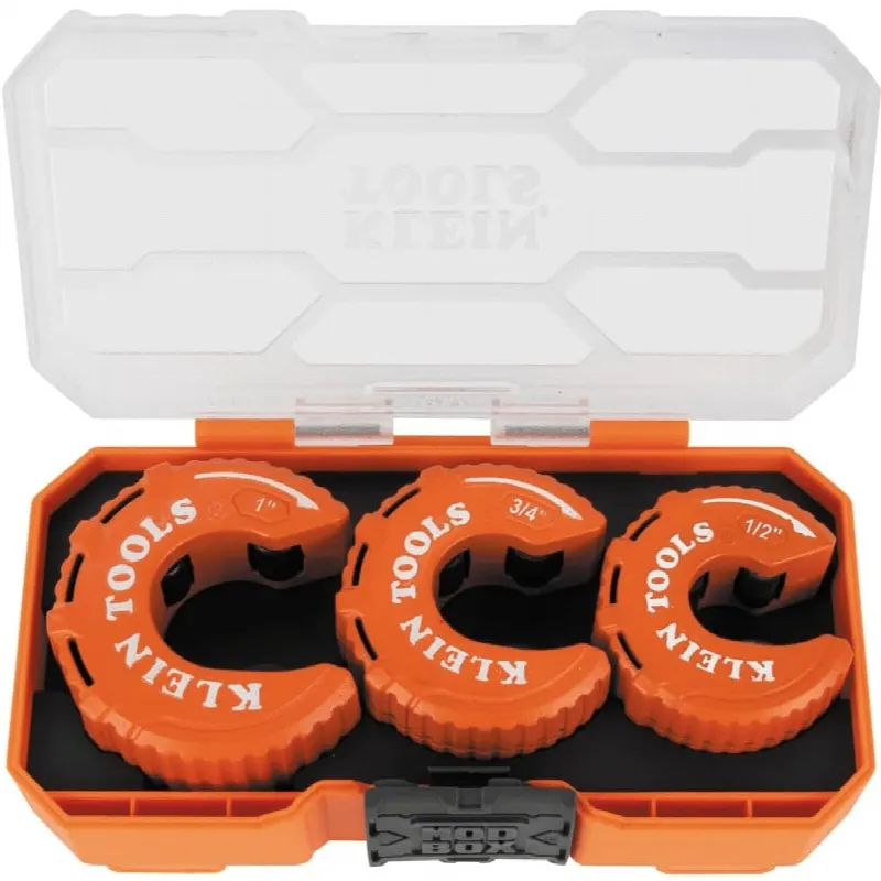 Juego de Cortadores de Tubería / 3 Piezas / Cobre 1/2", 3/4" y 1" (12, 19 y 25 mm) / Diseño I-Beam / Estuche Modular