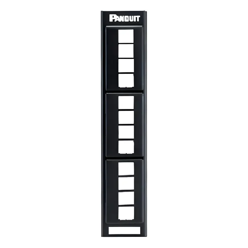 Panel de Parcheo Modular Keystone (Sin Conectores), de Montaje en Pared usando Accesorio WB89D, 12 Puertos