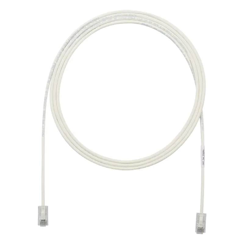 Cable de Parcheo UTP Cat6A, CM/LSZH, Diámetro Reducido (28AWG), Color Blanco Mate, 5ft