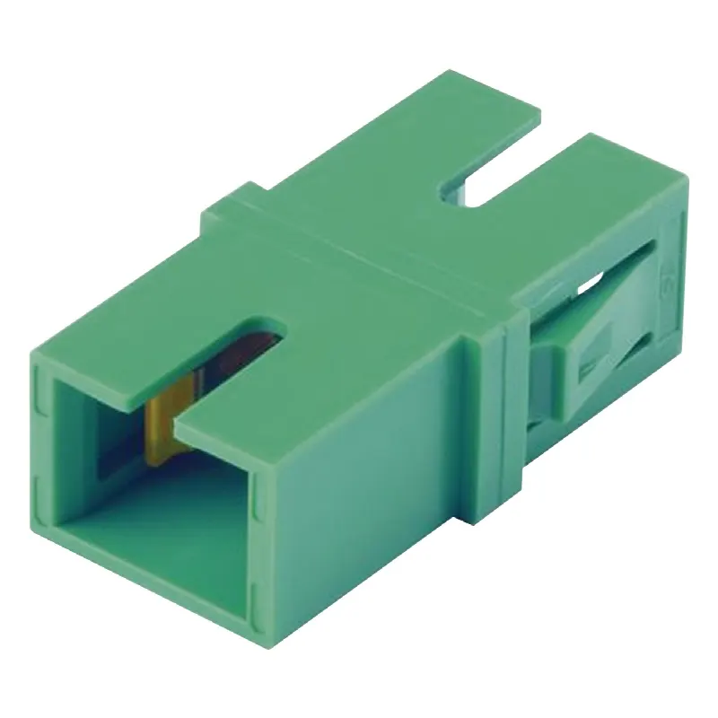 Módulo Acoplador SC/APC Simplex, Para Fibra Monomodo, Color Verde