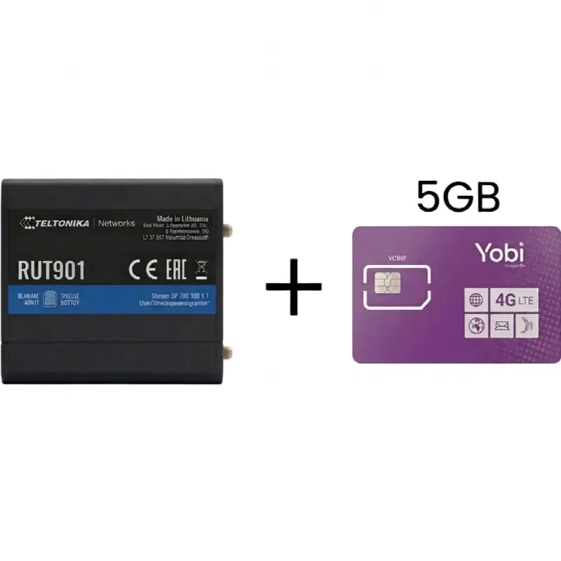 Router Celular Industrial / 4G LTE Cat 4 / 150 Mbps / Wi-Fi 2.4 GHz / 4 Puertos Ethernet / -40°C a 75°C / Gestión RMS Remota