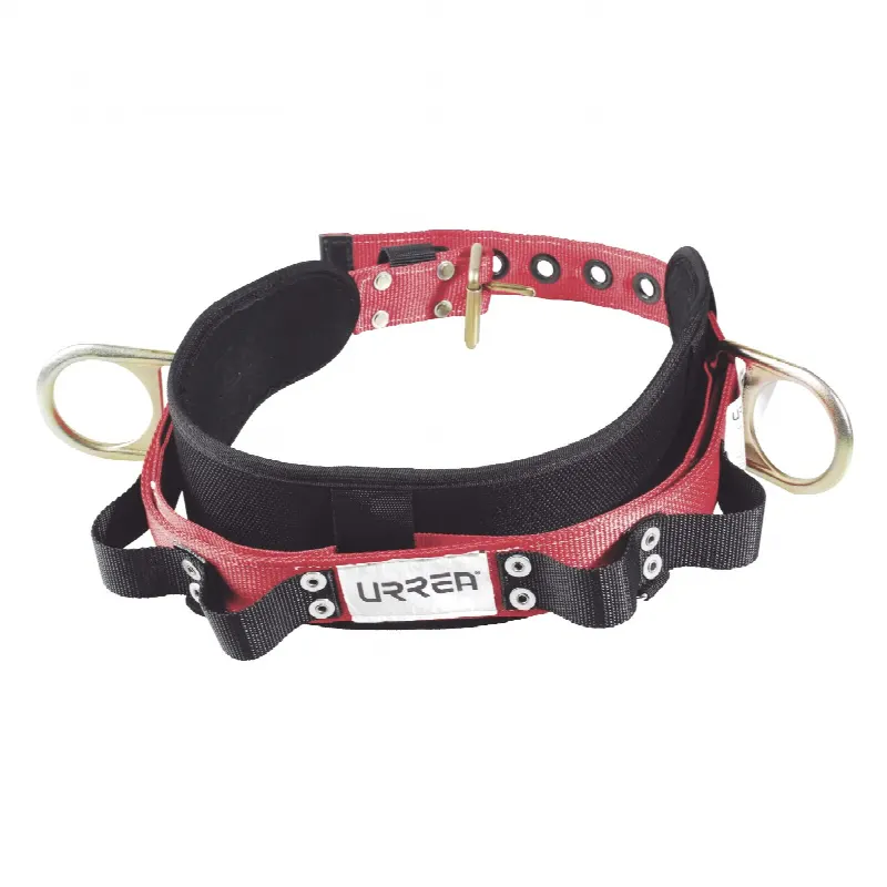 Cinturón de Seguridad para Liniero / Talla 40 / Neopreno de Alta Tensión / Nylon 4" Acolchonado / 4 Compartimentos / ANSI A10.14 y Z359.1 / Dos Anillos Tipo D