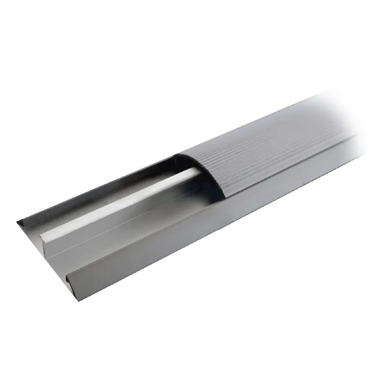 Ducto de media caña de aluminio, tramo de 2.5m de largo (8801-80300)