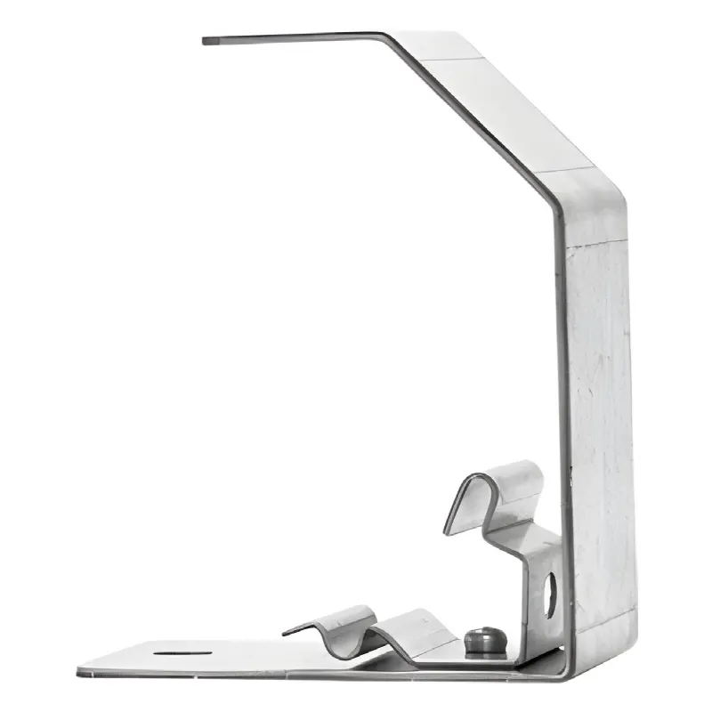 Estribo de suspensión, suspende charolas de 50 y 100 mm de ancho, acabado Electro Zinc