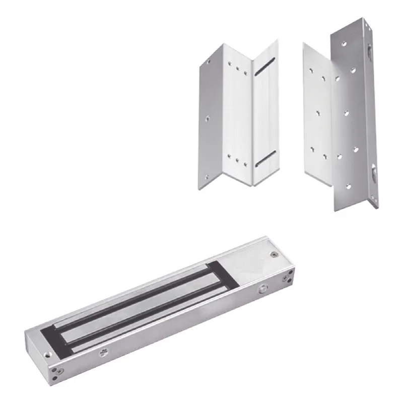 Kit para control de acceso incluye Chapa magnética de 600Lbs / Montajes L y Z