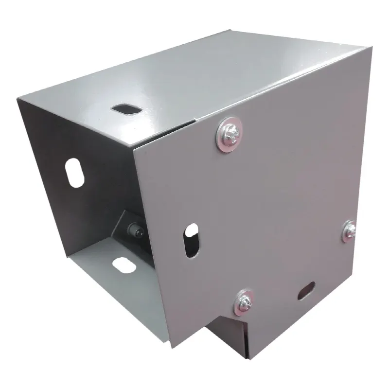 Derivación codo horizontal de 90 grados 100 x 100 mm, fabricado en lámina de acero al carbón