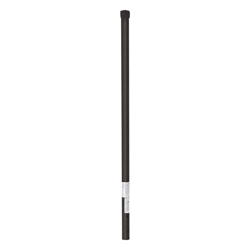 Poste de ESQUINA color Negro para Cerca Electrificada. Tubo Galvanizado cal. 18 de 1 Diam. y 0.8m Alto con Tapón, ideal para 3 aisladores