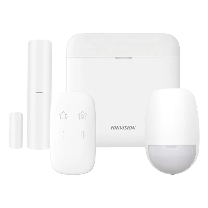 (AX PRO) KIT de Alarma AX PRO / Incluye: 1 Hub con bateria de respaldo / 1 Sensor PIR / 1 Contacto Magnético / 1 Control Remoto / WiFi / Compatible con Hik-Connect P2P