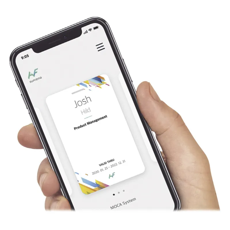 Tarjeta Virtual  / para uso con su SMARTPHONE / compatible con todos los lectores SUPREMA que soporten Bluetooth