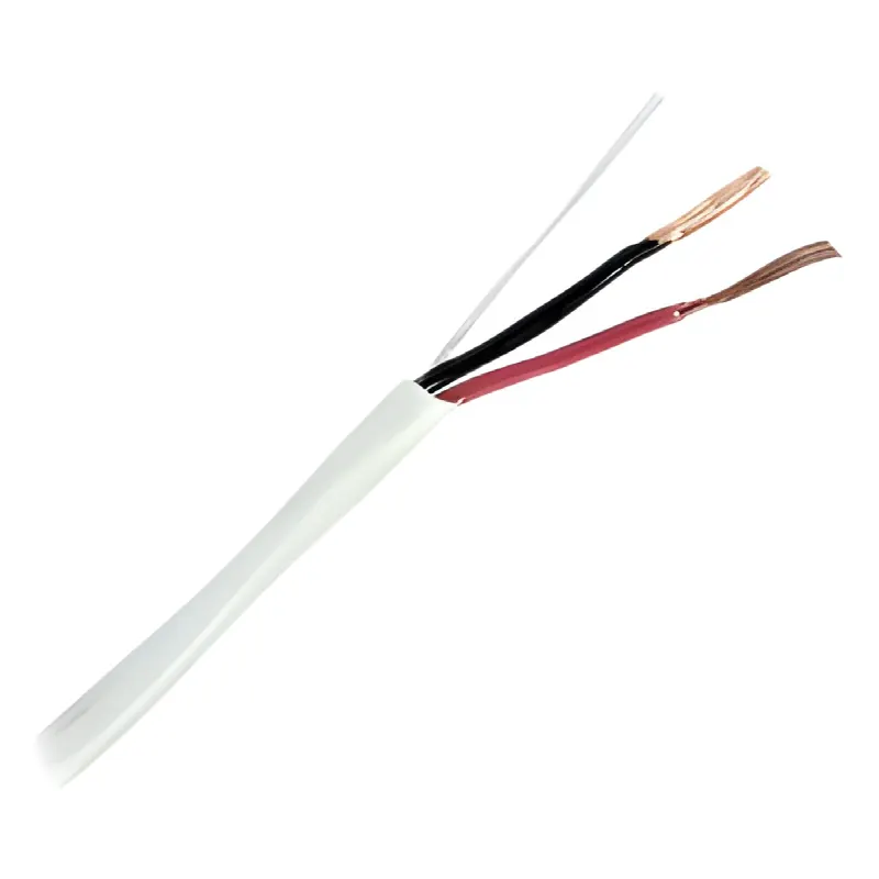 Bobina de 305 metros (1000 ft) /  2 x 18 AWG /  Cable / Blanco / Para aplicaciones de Alarma / Audio / Control de Acceso / Certificado UL / Resistente al fuego / Para interior.