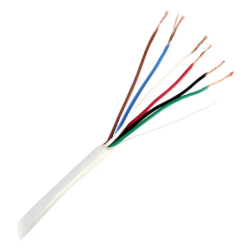 Bobina de 305 Metros / 6 x 22 AWG  / Cable de Cobre / Tipo CMR / Para Interior / Para Aplicaciones de Control de Accesos / Alarmas de Intrusión / Automatización / Interfonos y TV Porteros