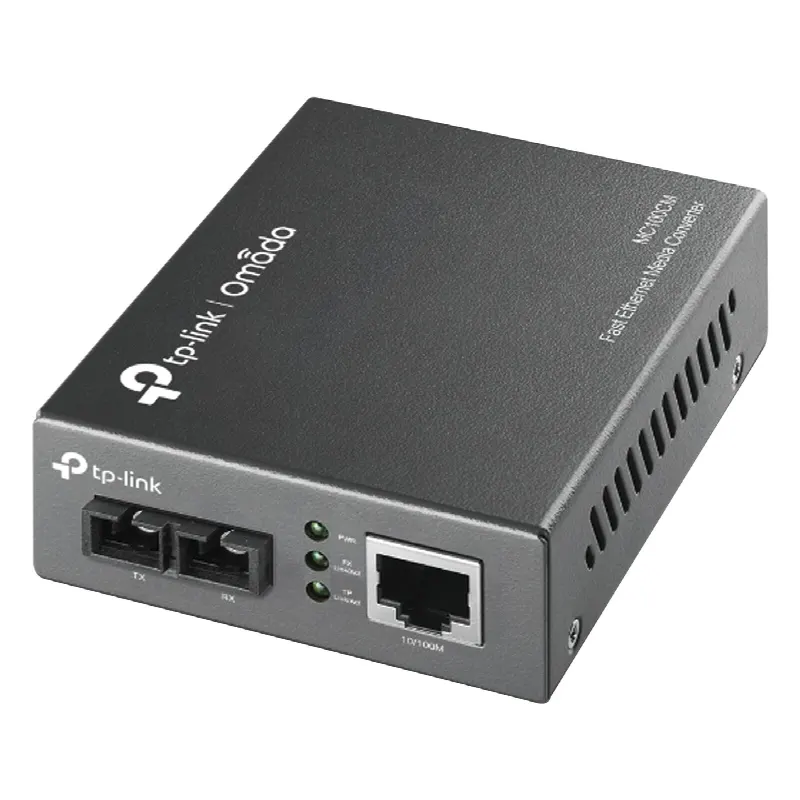 Convertidor Firba Óptica Multimodo /  1 Puerto RJ45 10/100 Mbps / Puerto Fibra Óptica SC 100 Mbps / Hasta 2 Km / Plug and Play