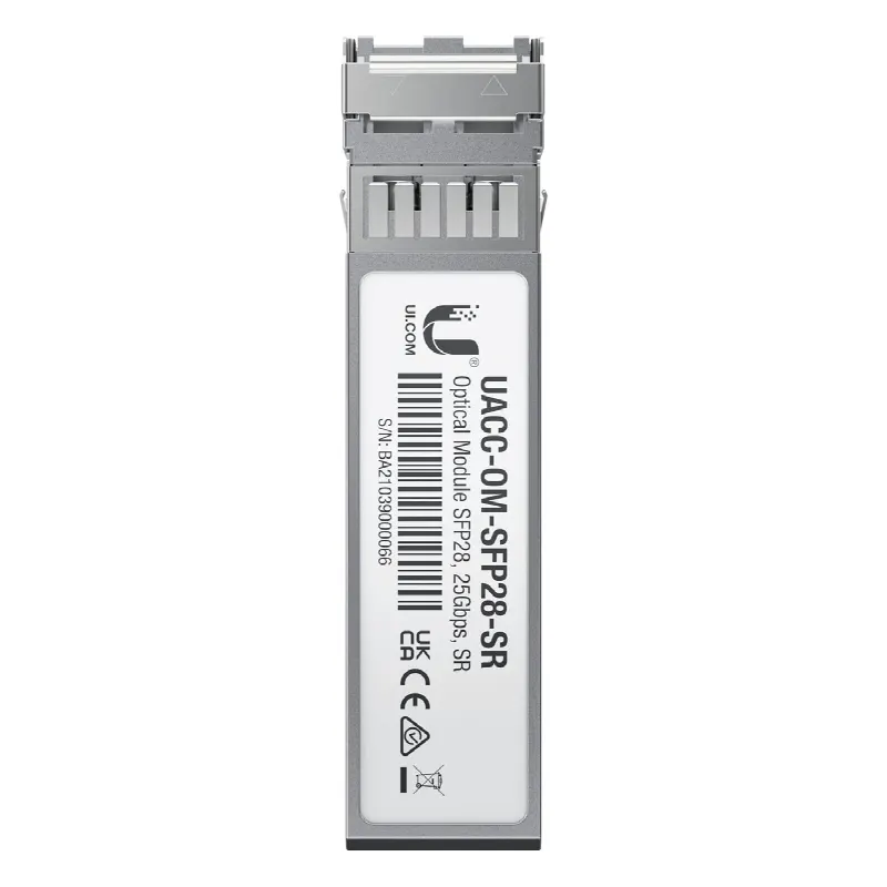 Transceptor de fibra óptica multimodo SFP28 hasta 25 Gbps con 2 conectores LC, hasta 100 mts