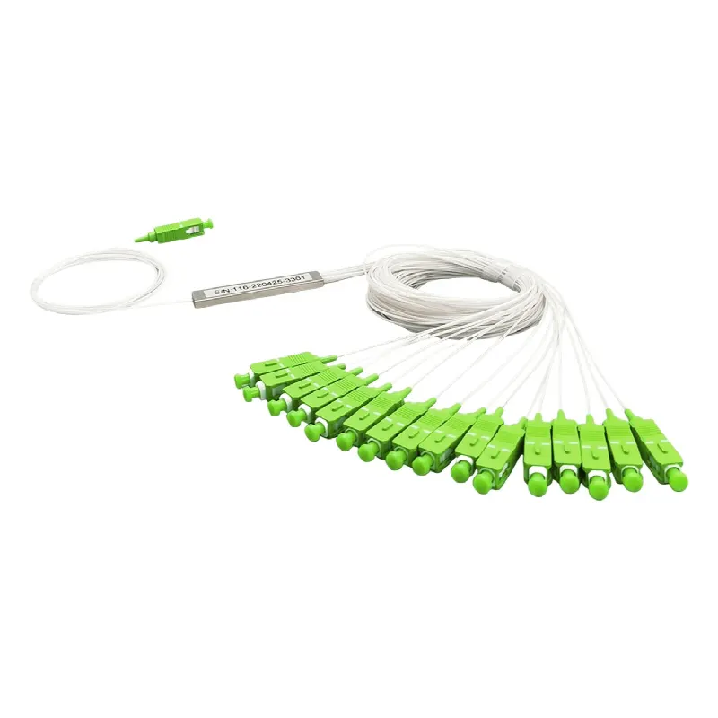 Splitter (Divisor Óptico) tipo PLC, de 1x16, conectores SC/UPC