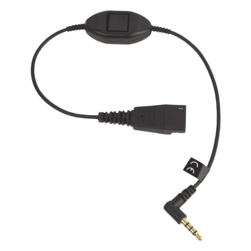 Jabra Cord QD a conector de 3.5 mm con Push-to-Talk para teléfonos celulares smartphones (8800-00-103)