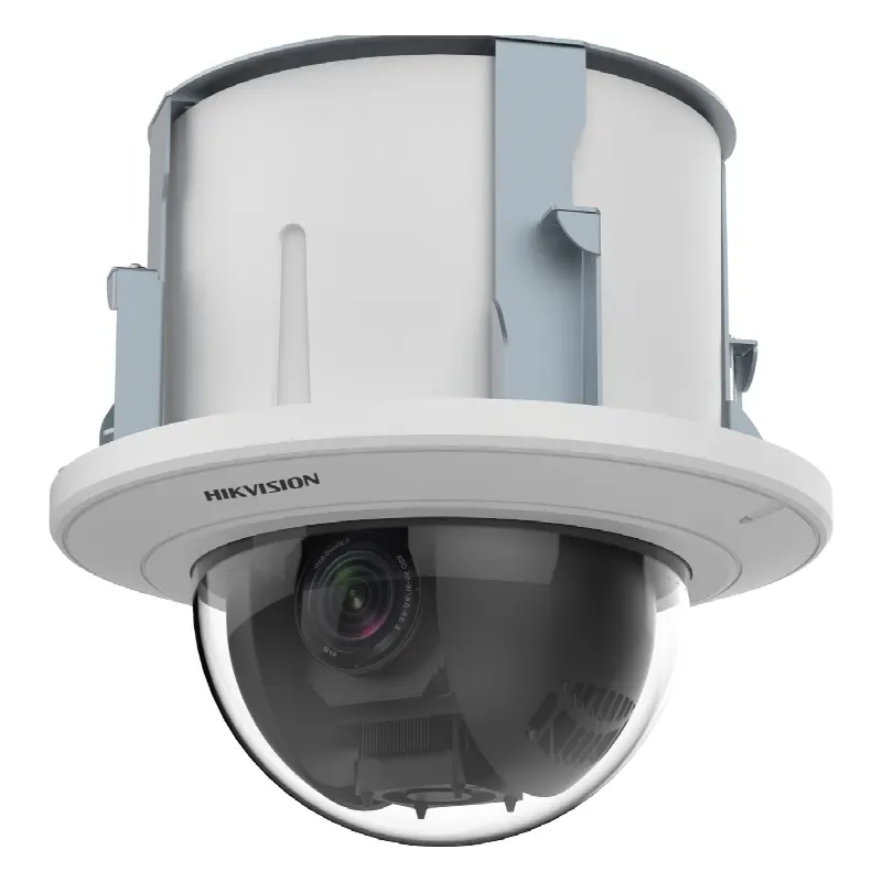 Domo PTZ IP 2 Megapixel / 25X Zoom / Uso en Plafon / ACUSENSE / DARKFIGHTER  / IK10 / Entrada y Salida de Audio y Alarmas / WDR 120 dB /  HLC / EIS / PoE+ / Metal / microSD