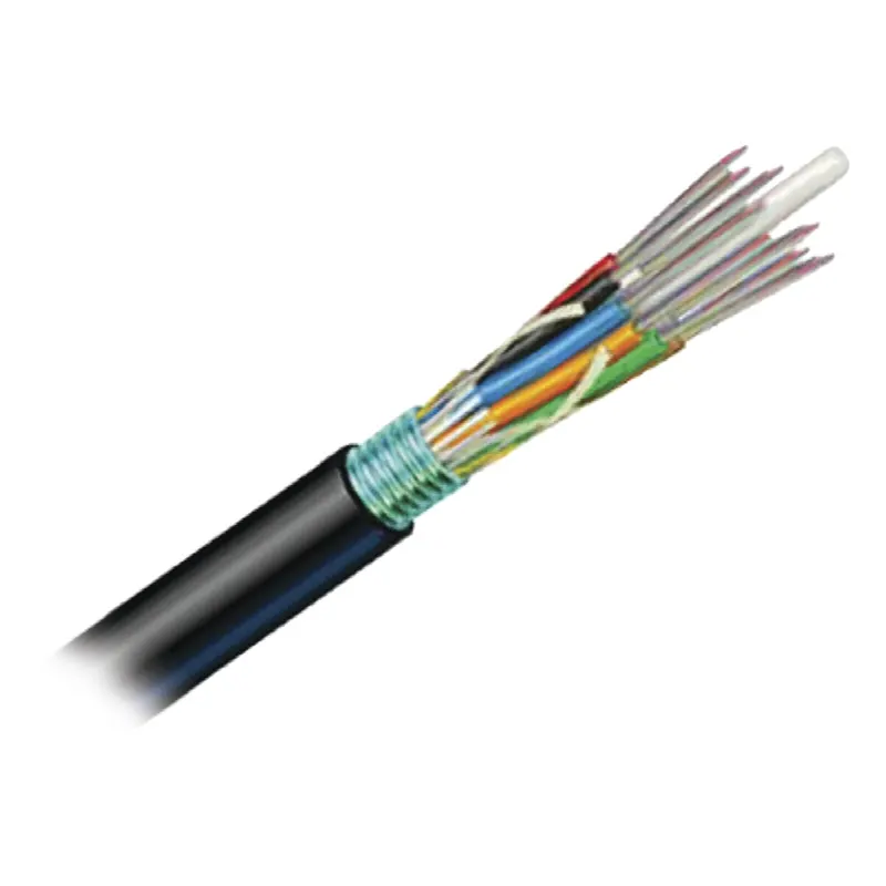 Cable de Fibra Óptica de 12 hilos, OSP (Planta Externa), No Armada, Gel, MDPE (Polietileno de media densidad), Monomodo OS2, 1 Metro