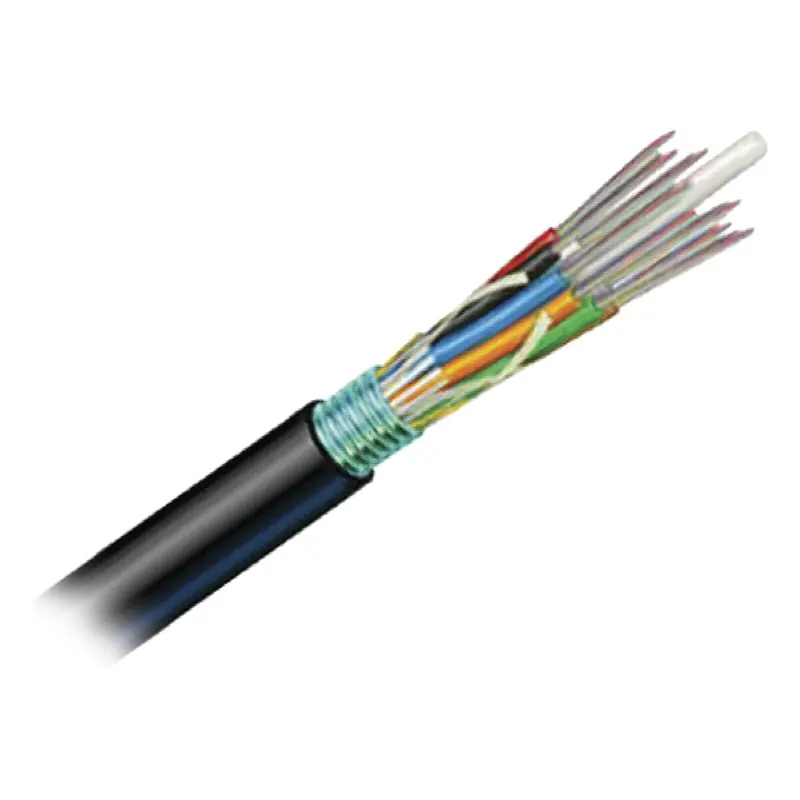 Cable de Fibra Óptica 6 hilos, OSP (Planta Externa), Armada, Gel, HDPE (Polietileno de alta densidad), Multimodo OM3 50/125 Optimizada, 1 Metro