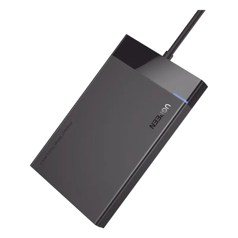 Carcasa de Disco Duro 2.5 (Enclosure) / Velocidad SATA 3.0 de hasta 6 Gbps / Compatible con SATA 2.0/1.0 / Velocidad USB 3.0 de hasta 5 Gbps / Compatible con USB 2.0 y 1.1 / SATA I II III, HDD, SSD de hasta 10TB