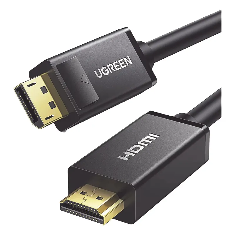 Cable DP Macho a HDMI Macho / Longitud 3m (9.84 ft) / Soporta 4K@30Hz / Soporta 3D / Cobre Estañado 28AWG / Blindaje interno múltiple / Transmisión Unidireccional / Botón de Liberación / Chip de Última Generación