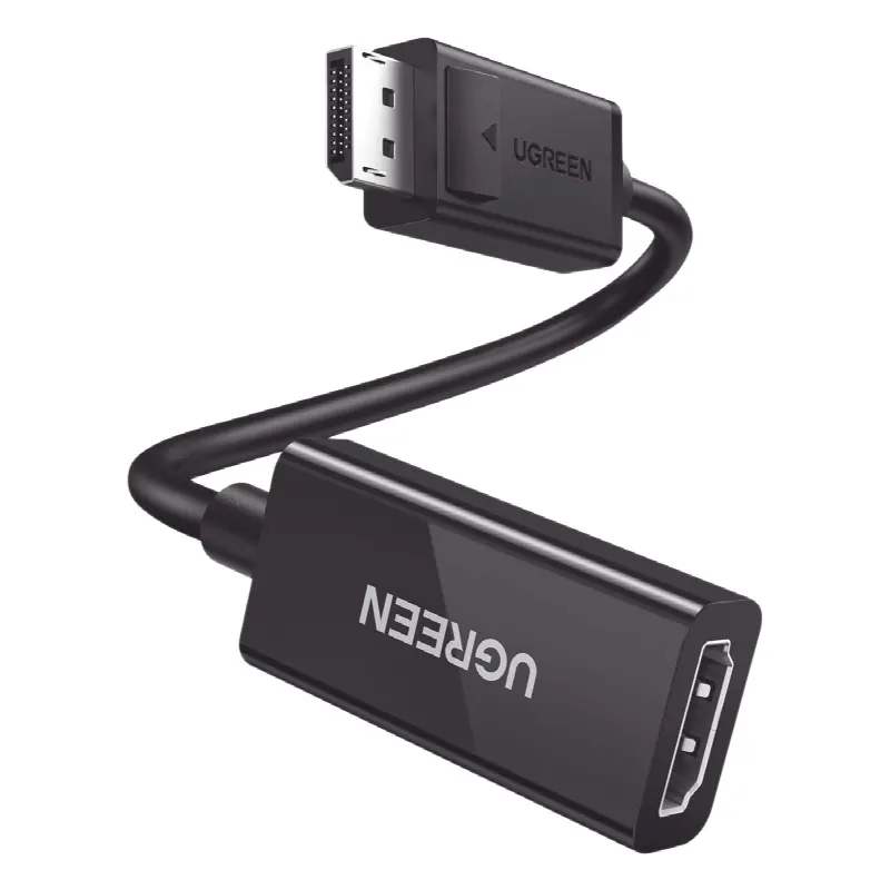 Convertidor DisplayPort a HDMI 4K@60Hz / 3D / HDR / Blindaje interno  / Boton Liberador  / Largo 25cm (9.84 in) / Carcasa de ABS / Plug & Play