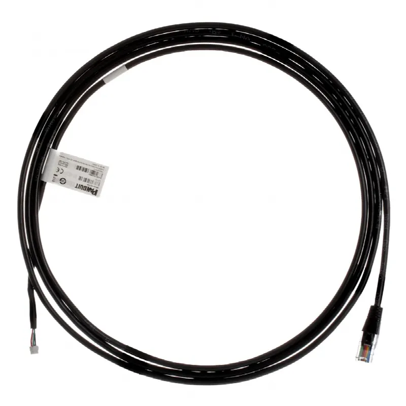 Cable de Extensión de Seguridad / Conexión JST a RJ45 Macho / 2.7 m (8.9 ft) / IP55 / Lector Dual Frecuencia 125 kHz y 13.56 MHz / Sensor de Humedad / SmartZone G5 iPDU